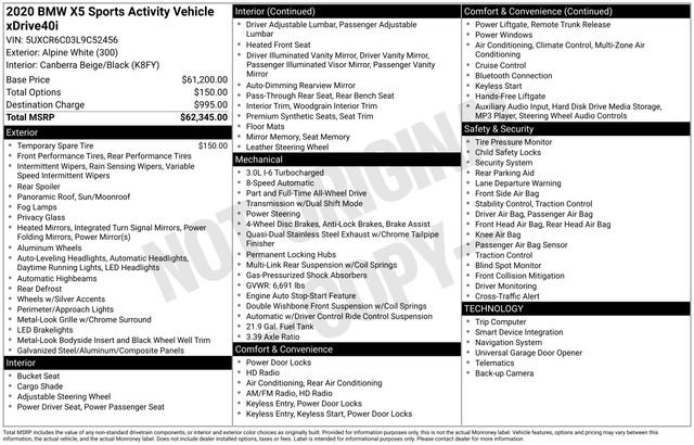 Used 2020 BMW X5 xDrive40i AWD/4WD image 11