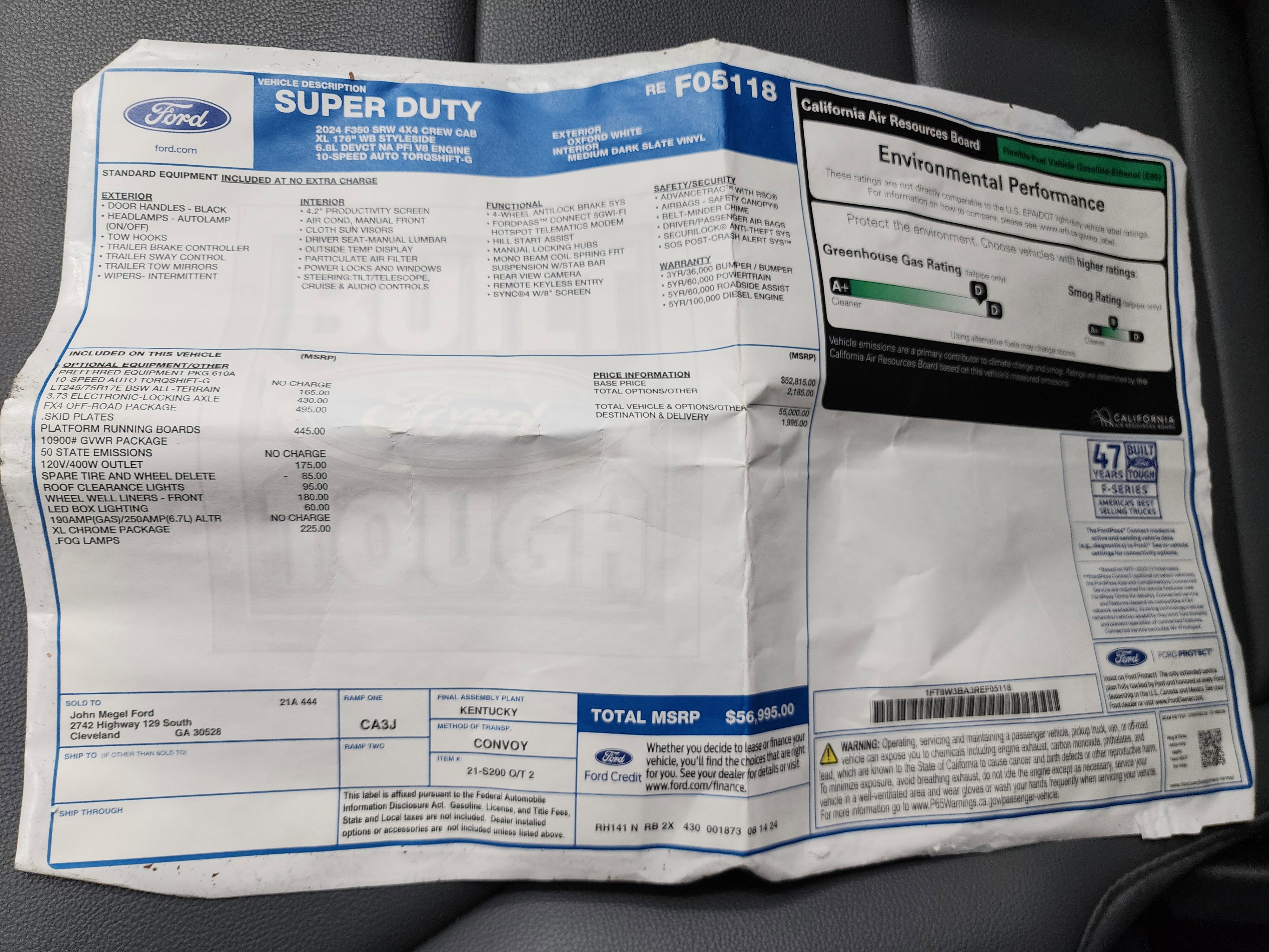 Used 2024 Ford F350 XL w/ FX4 Off-Road Package image 53