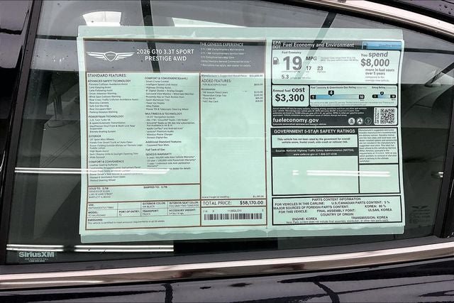 New 2026 Genesis G70 3.3T Sport Prestige AWD/4WD image 20