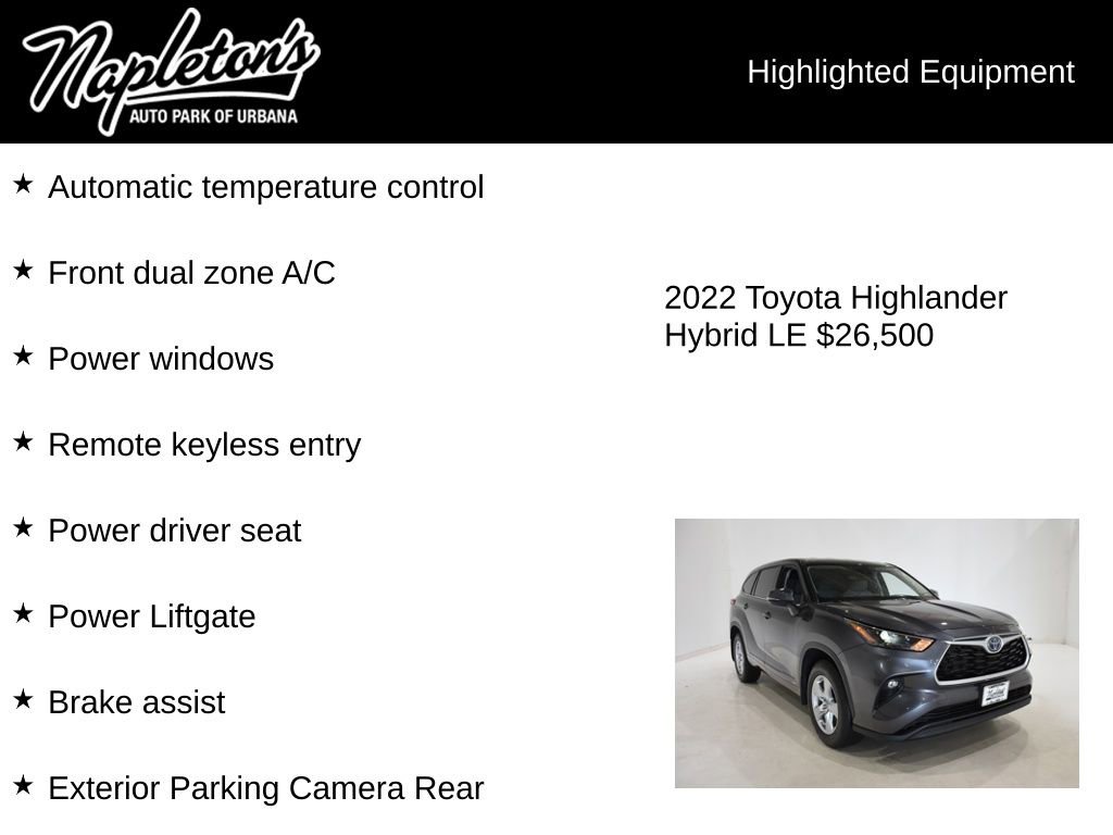 Used 2022 Toyota Highlander LE image 15