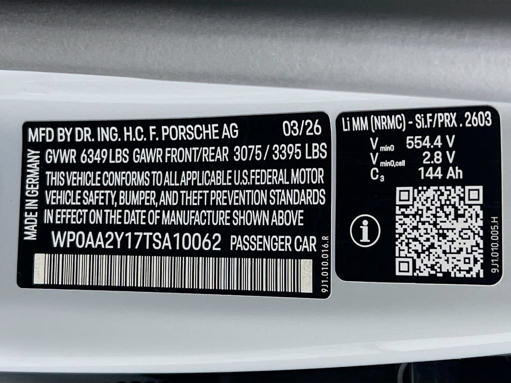 New 2026 Porsche Taycan AWD/4WD image 34