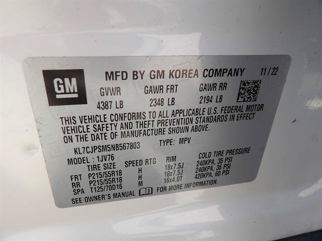 Certified 2022 Chevrolet Trax LT w/ Driver Confidence Package AWD/4WD image 11