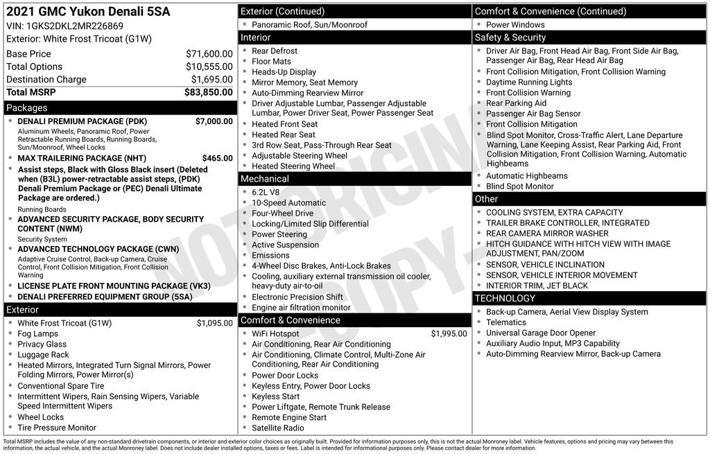 Certified 2021 GMC Yukon Denali w/ Denali Premium Package image 16