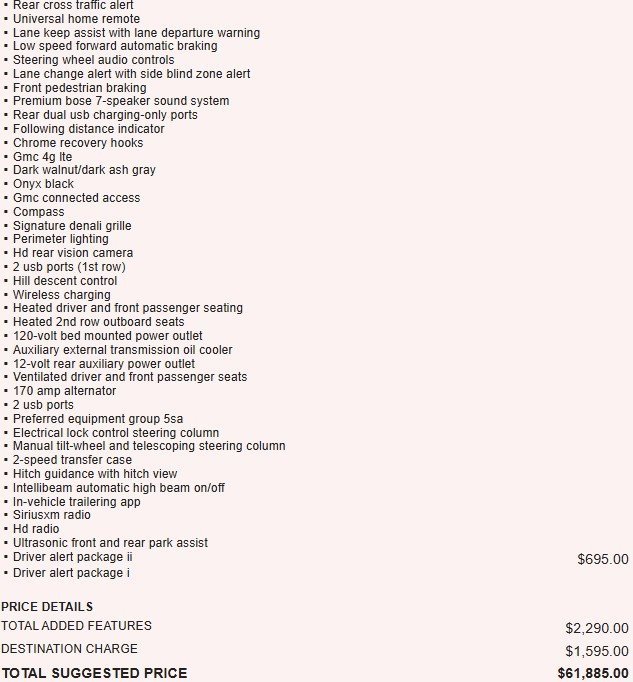 Used 2019 GMC Sierra 1500 Denali w/ Driver Alert Package II image 7