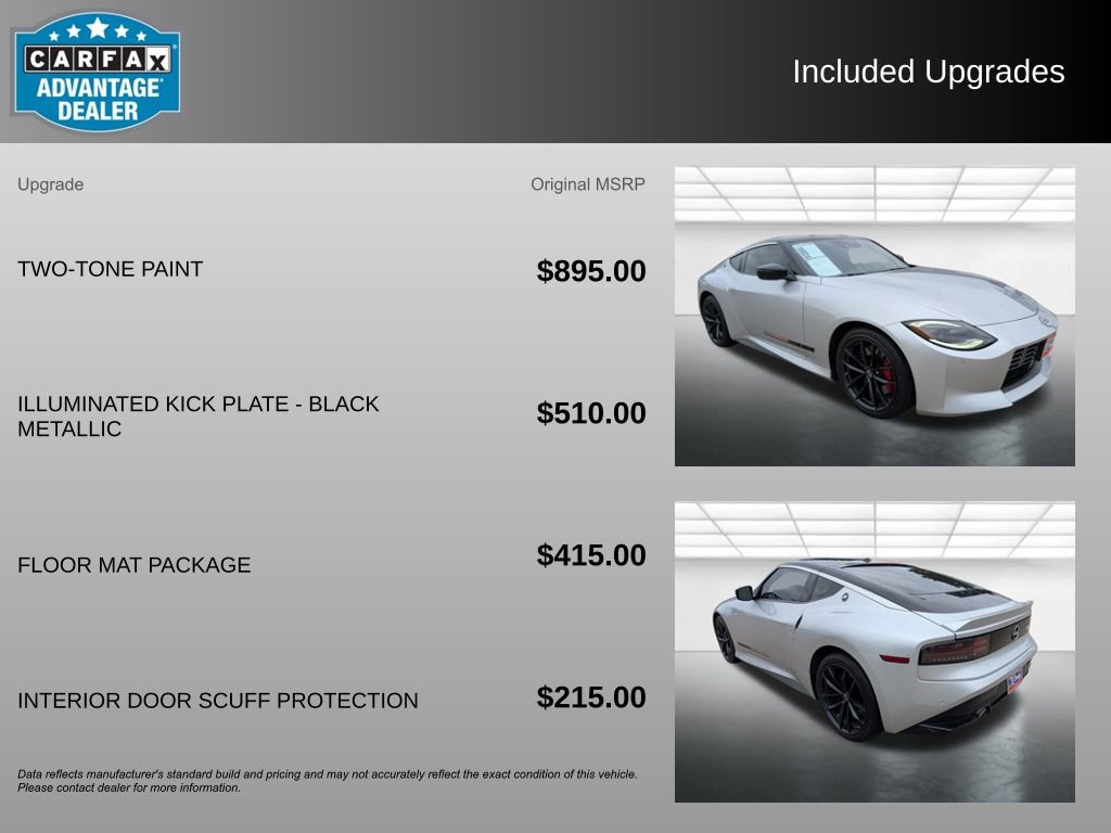 Used 2025 Nissan Z Performance w/ Floor Mat Package RWD image 3