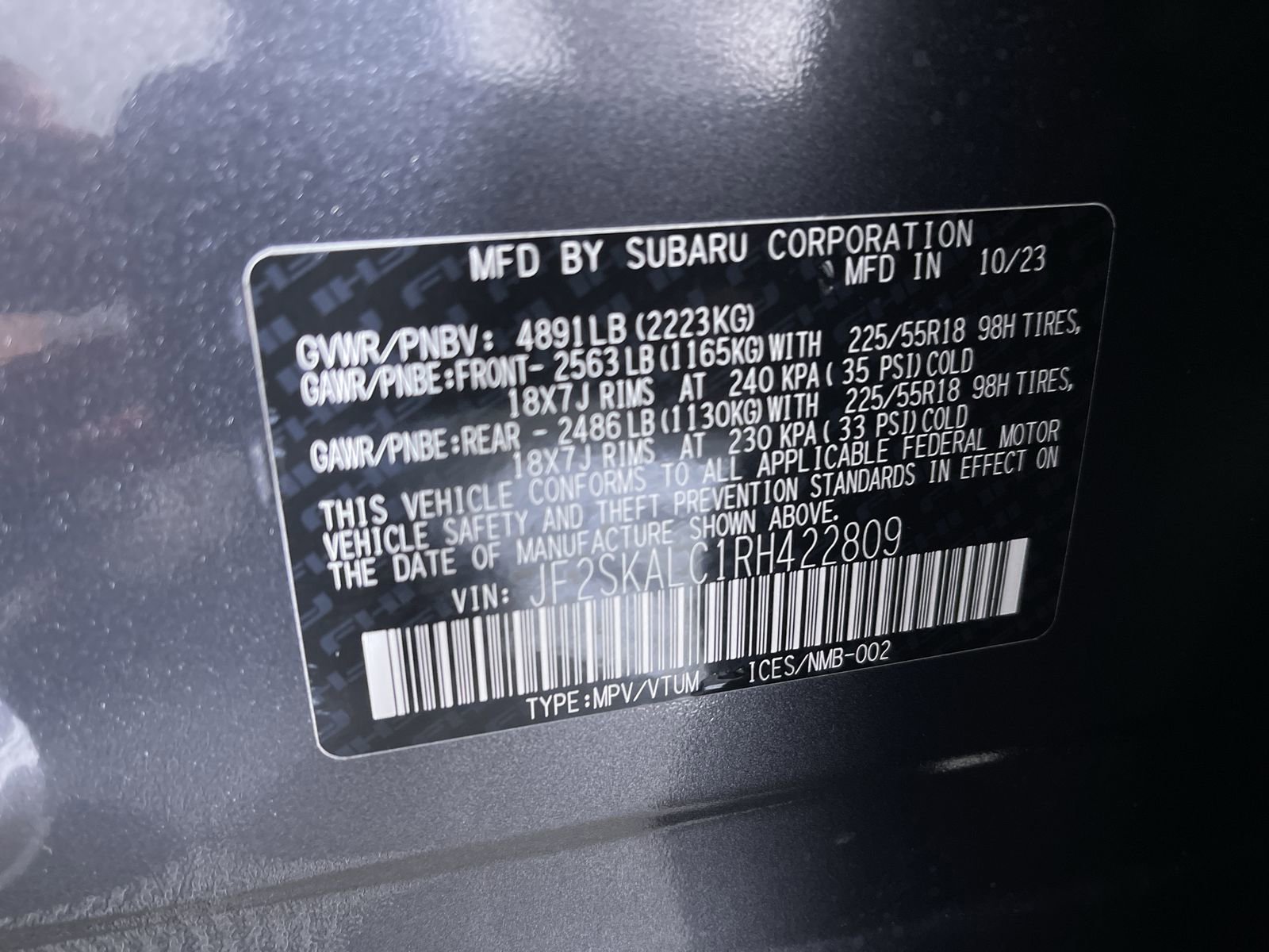 Certified 2024 Subaru Forester Limited AWD/4WD image 12