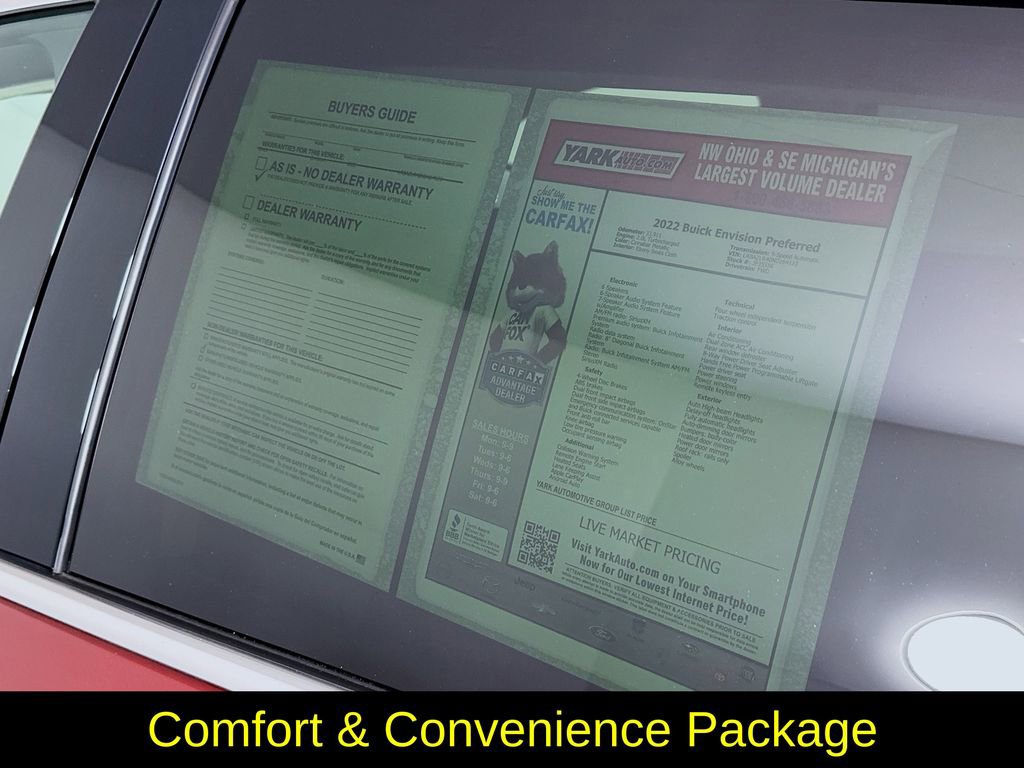 Used 2022 Buick Envision Preferred image 13