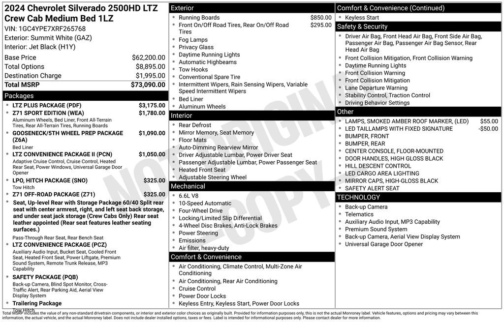 Certified 2024 Chevrolet Silverado 2500 LTZ w/ LTZ Plus Package AWD/4WD image 55