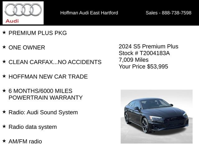 Used 2024 Audi S5 Premium Plus AWD/4WD image 6