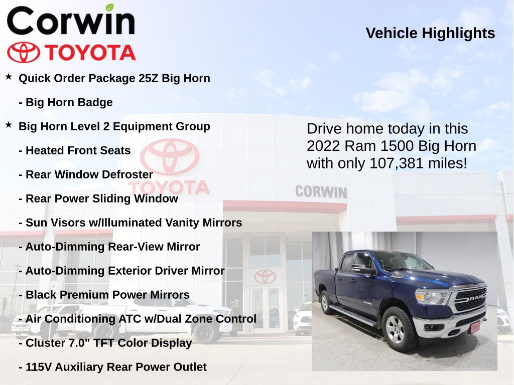 Used 2022 RAM 1500 Big Horn AWD/4WD image 7