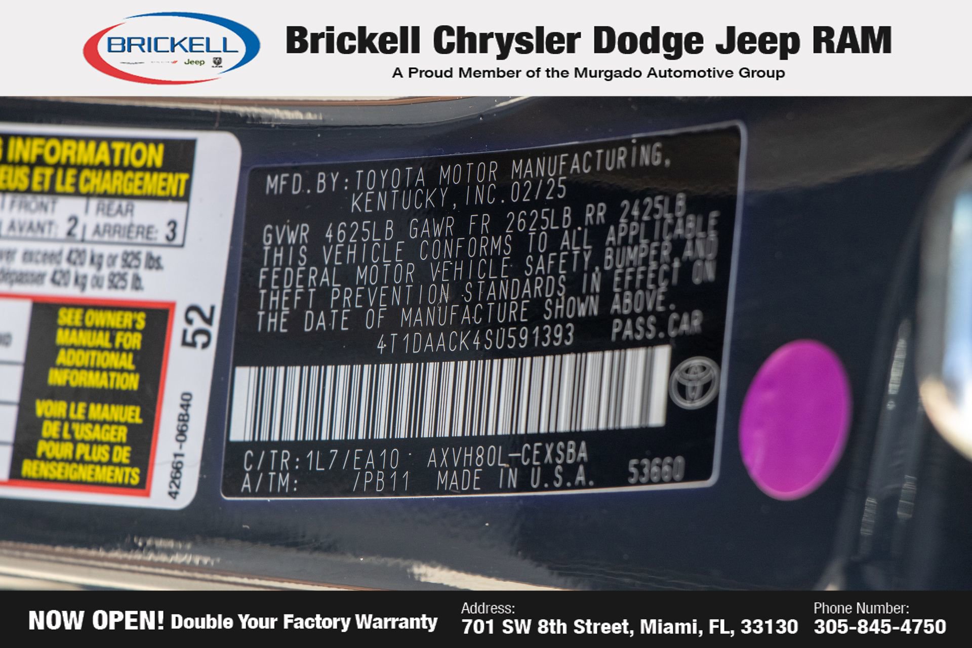 Used 2025 Toyota Camry SE FWD image 32