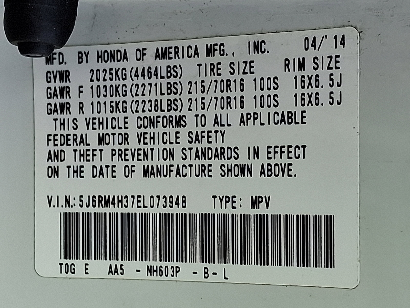 Used 2014 Honda CR-V LX image 28