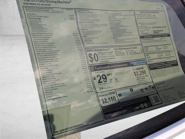 Used 2026 BMW X3 xDrive30i w/ Premium Package AWD/4WD image 19