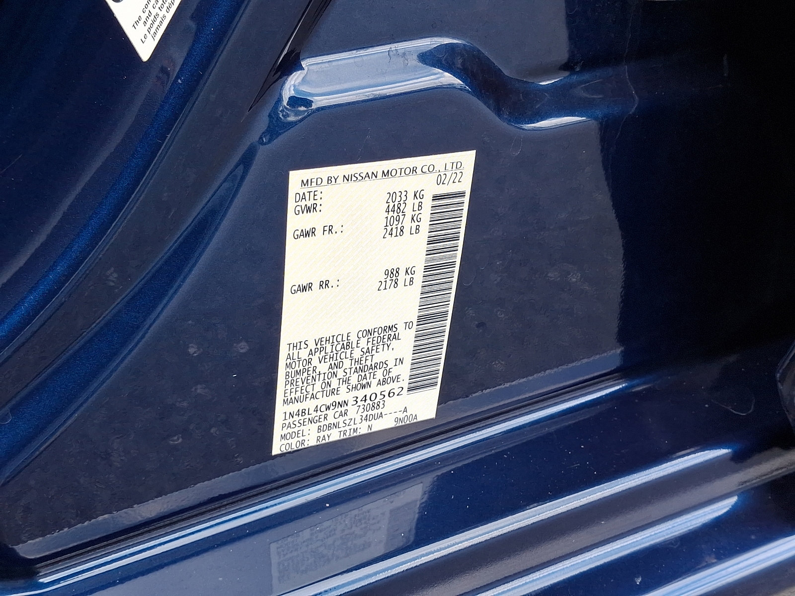 Certified 2022 Nissan Altima 2.5 SR image 28