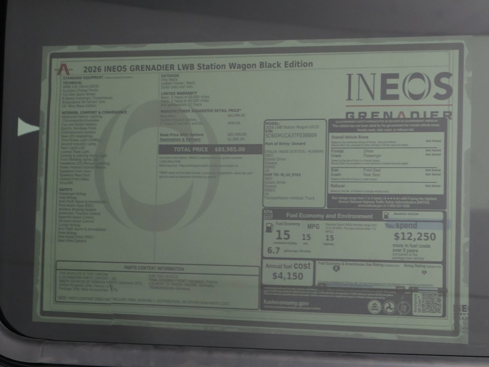 New 2026 INEOS Grenadier Station Wagon AWD/4WD image 23