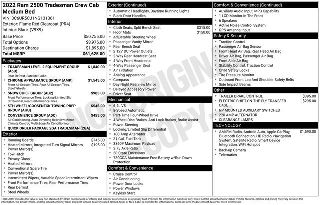 Used 2022 RAM 2500 Tradesman AWD/4WD image 2