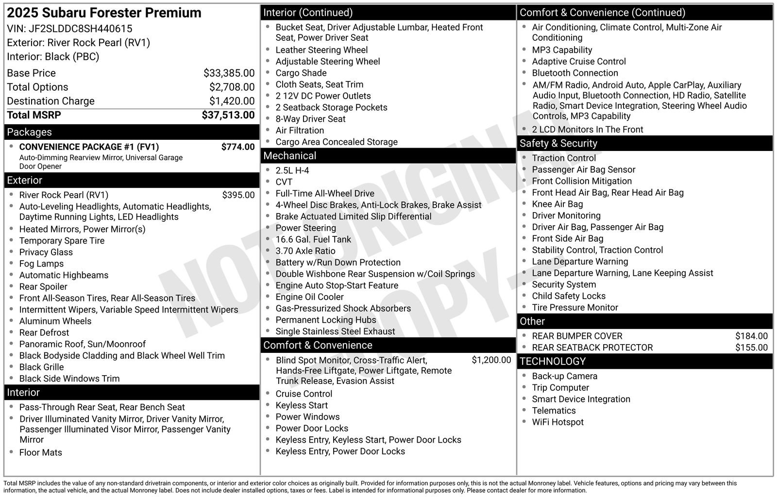 Used 2025 Subaru Forester Premium w/ Convenience Package #1 AWD/4WD image 33