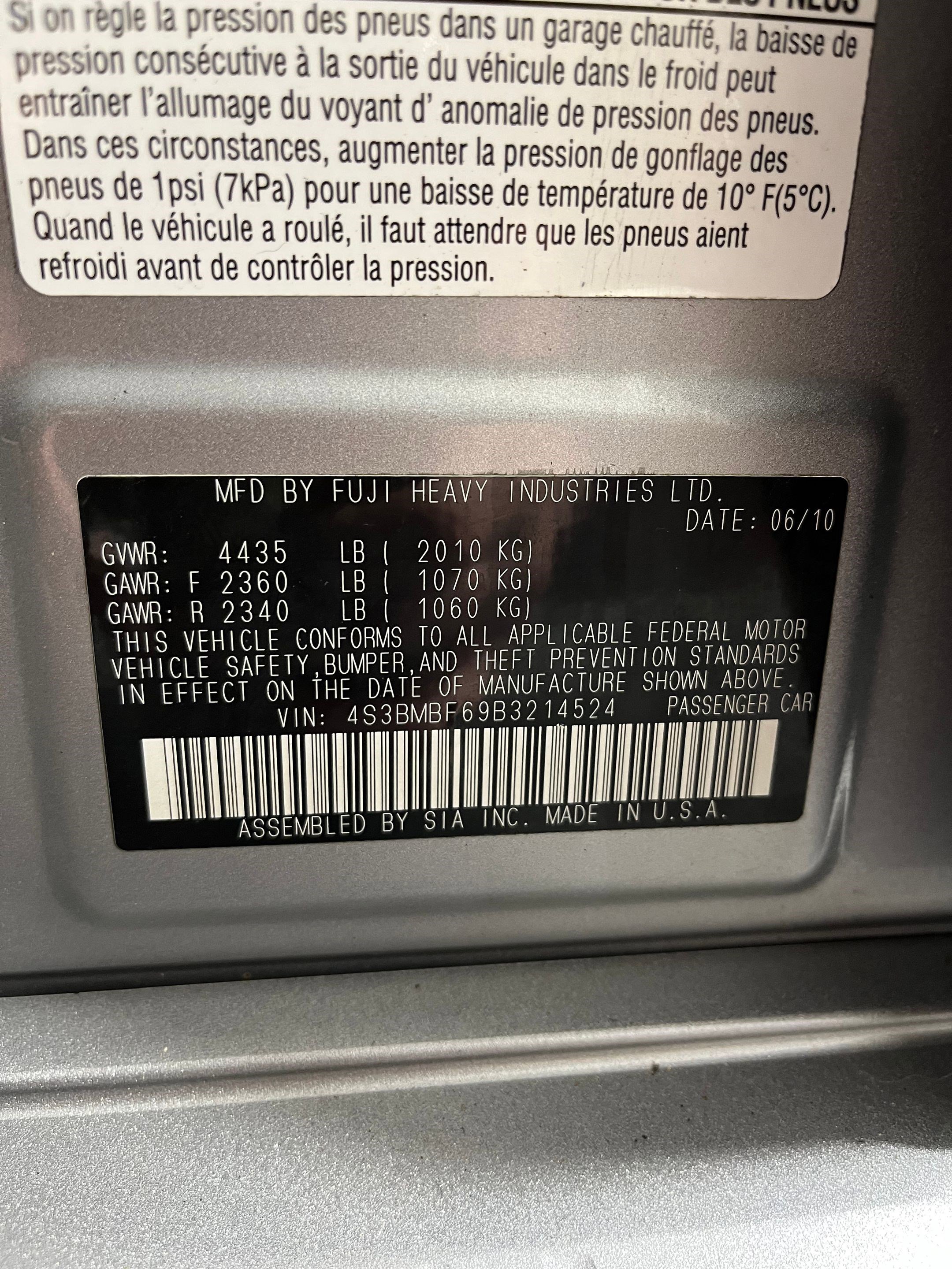 Used 2011 Subaru Legacy 2.5i Premium image 18