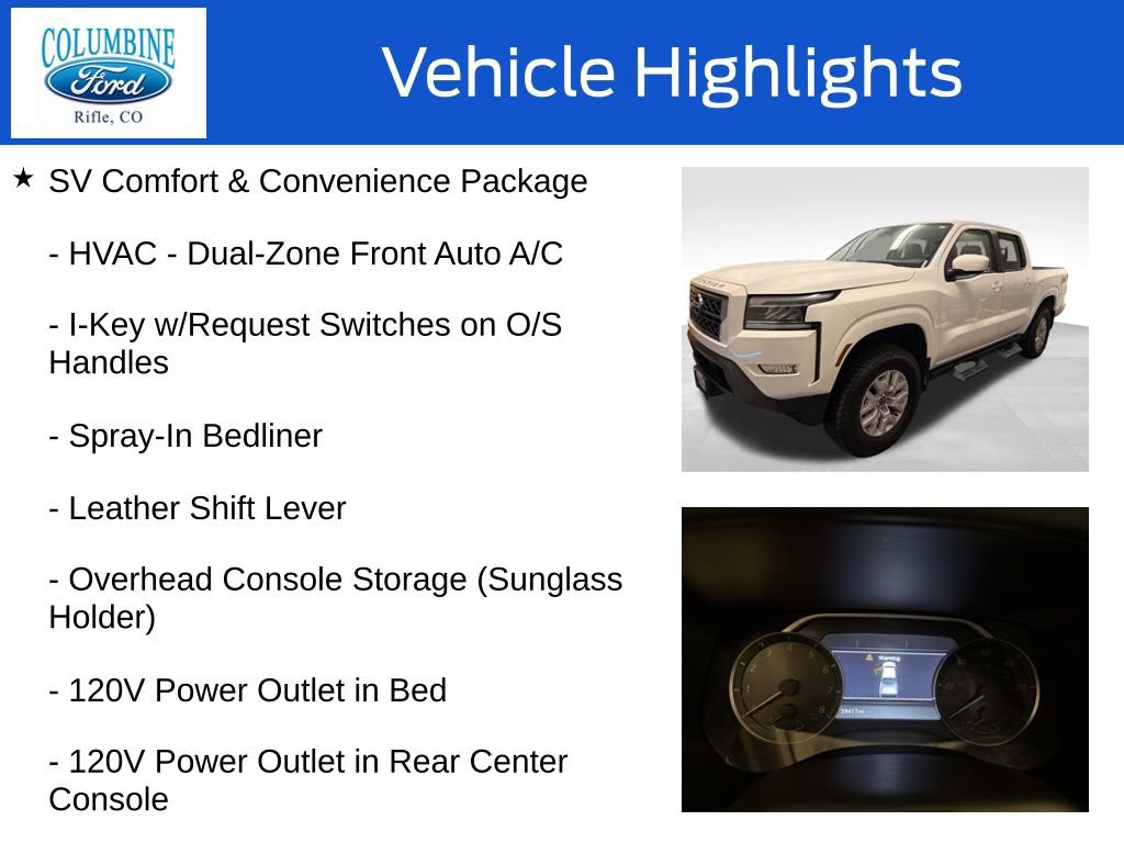 Used 2022 Nissan Frontier SV w/ SV Premium Package AWD/4WD image 8