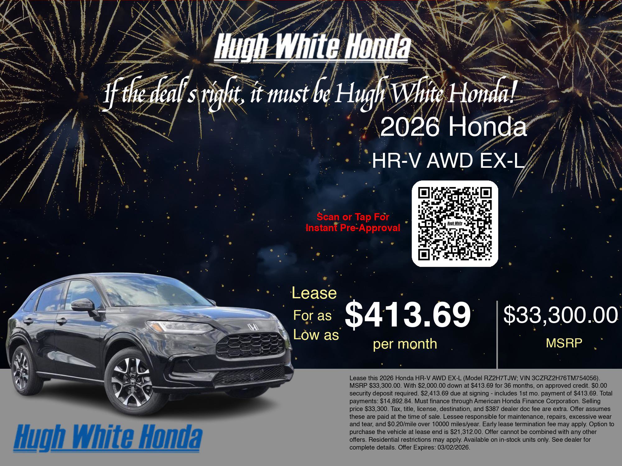 New 2026 Honda HR-V EX-L image 3