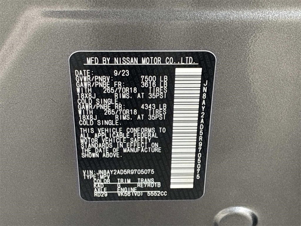 Used 2024 Nissan Armada SV w/ Cargo Package image 22