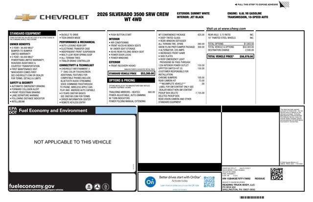 New 2026 Chevrolet Silverado 3500 W/T w/ WT Convenience Package AWD/4WD image 2