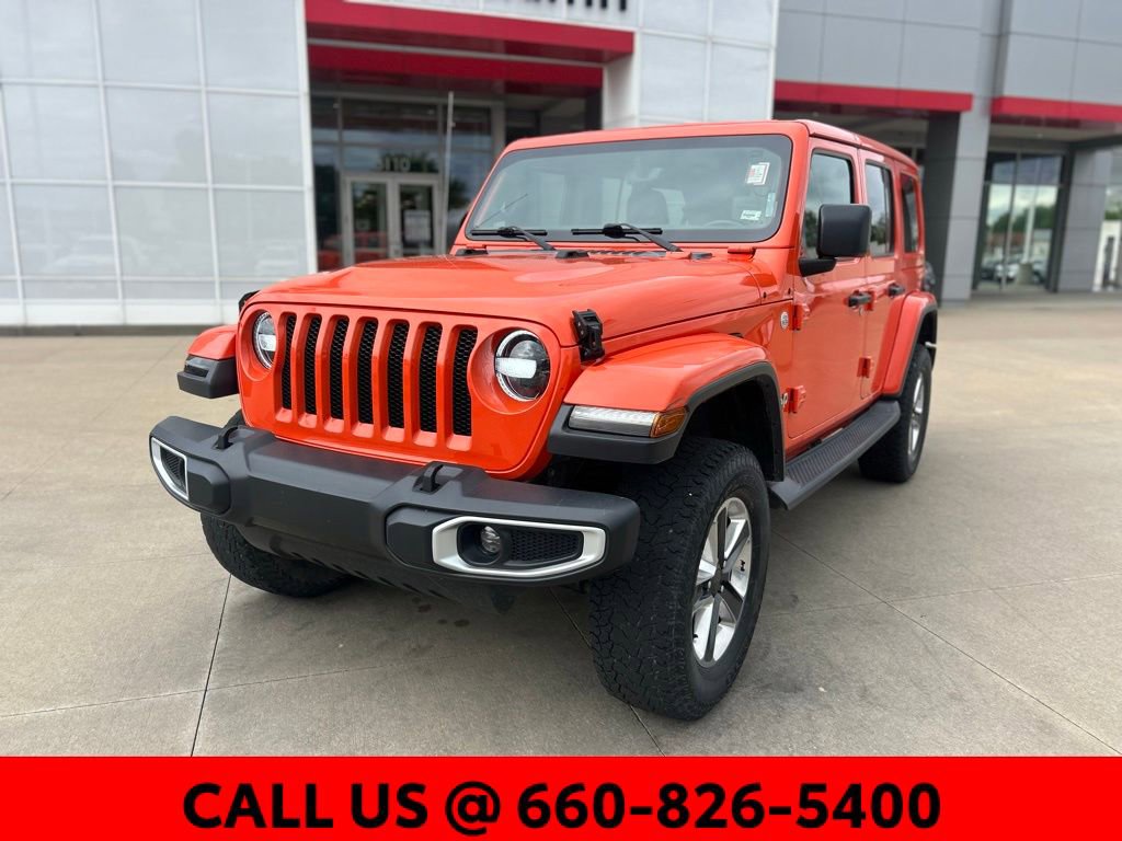 Used 2019 Jeep Wrangler Unlimited Sahara w/ Uconnect 4C Nav & Sound Group AWD/4WD image 3