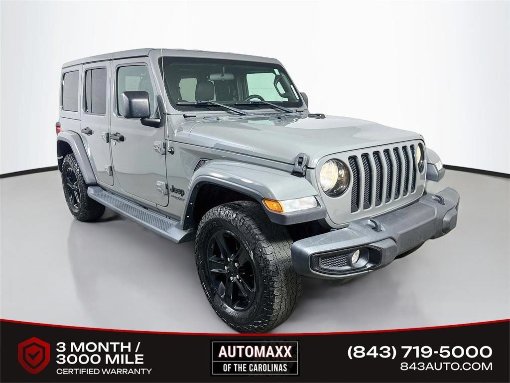 Used 2021 Jeep Wrangler Unlimited Sahara AWD/4WD image 1