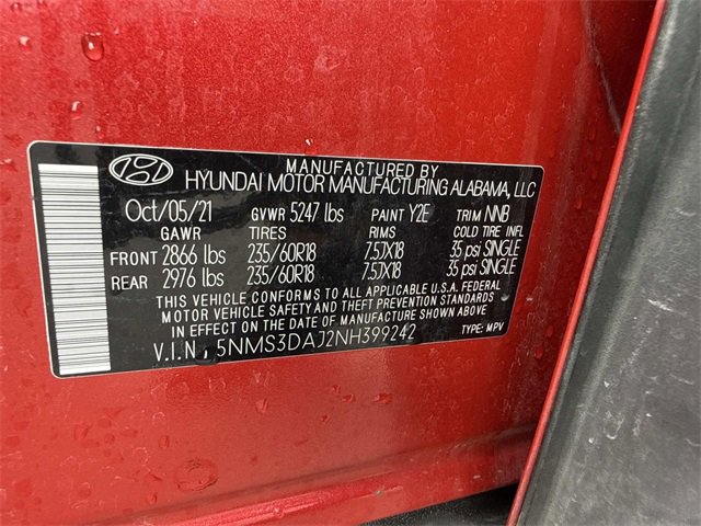 Used 2022 Hyundai Santa Fe SEL w/ Convenience + Premium Package image 29