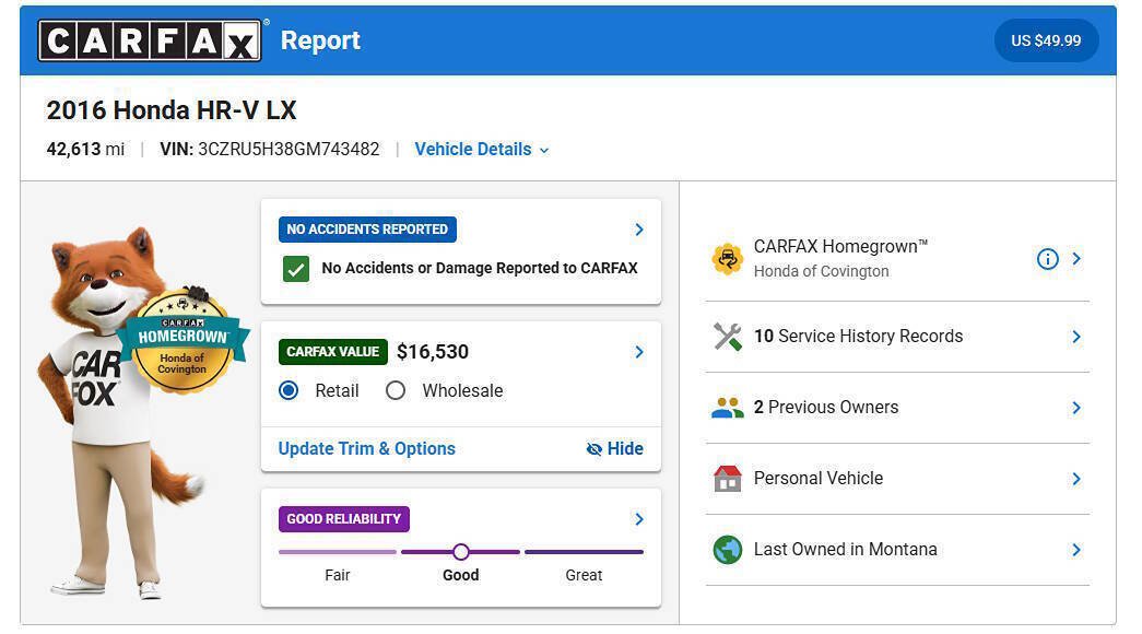 Used 2016 Honda HR-V LX image 3