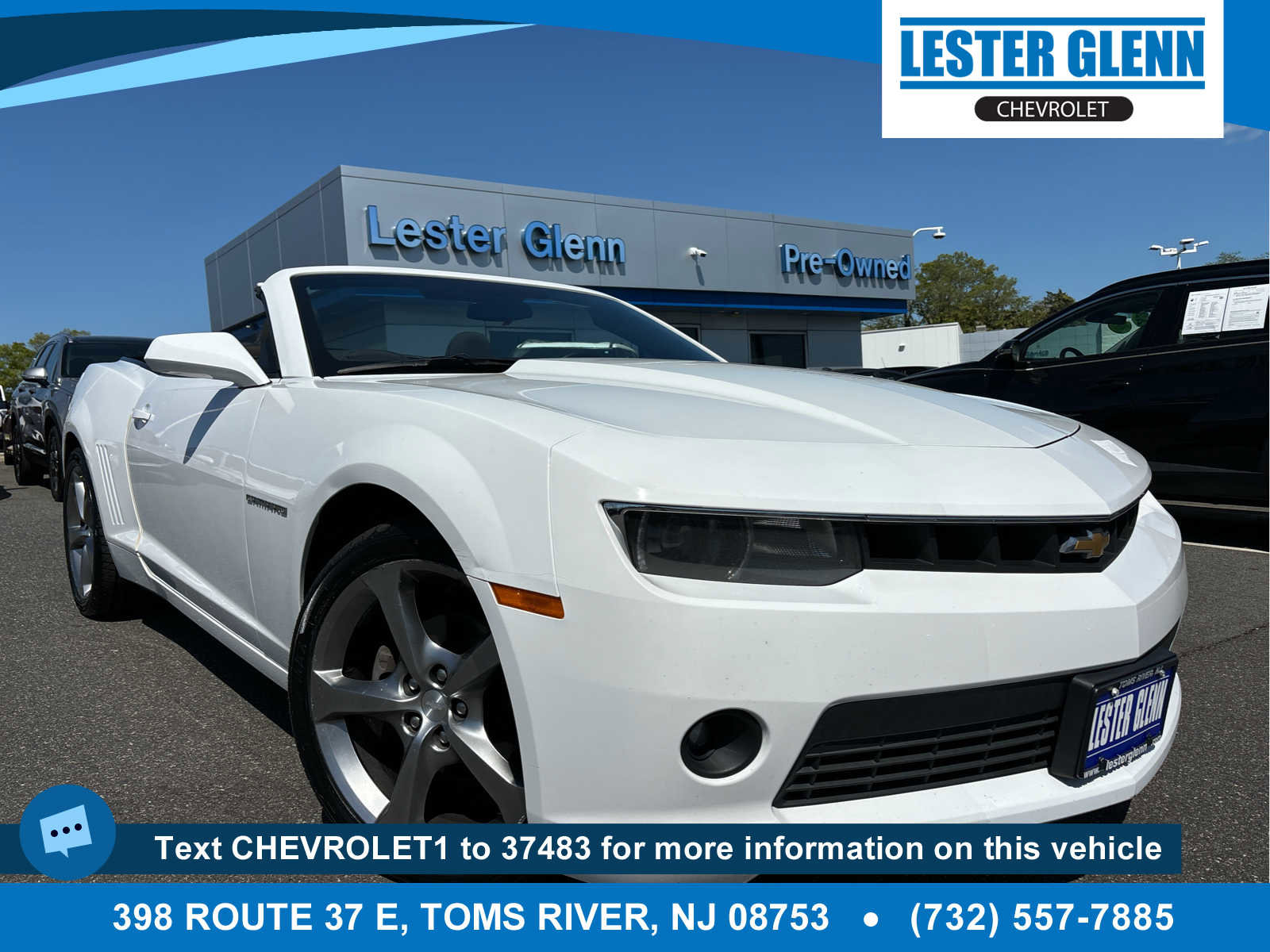 Used 2014 Chevrolet Camaro LT w/ RS Package RWD image 1