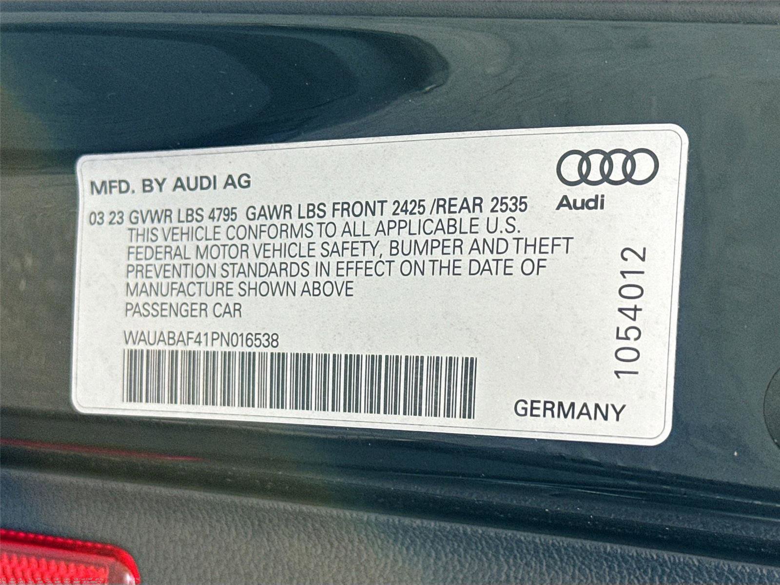 Certified 2023 Audi A4 2.0T Premium w/ Convenience Package AWD/4WD image 32