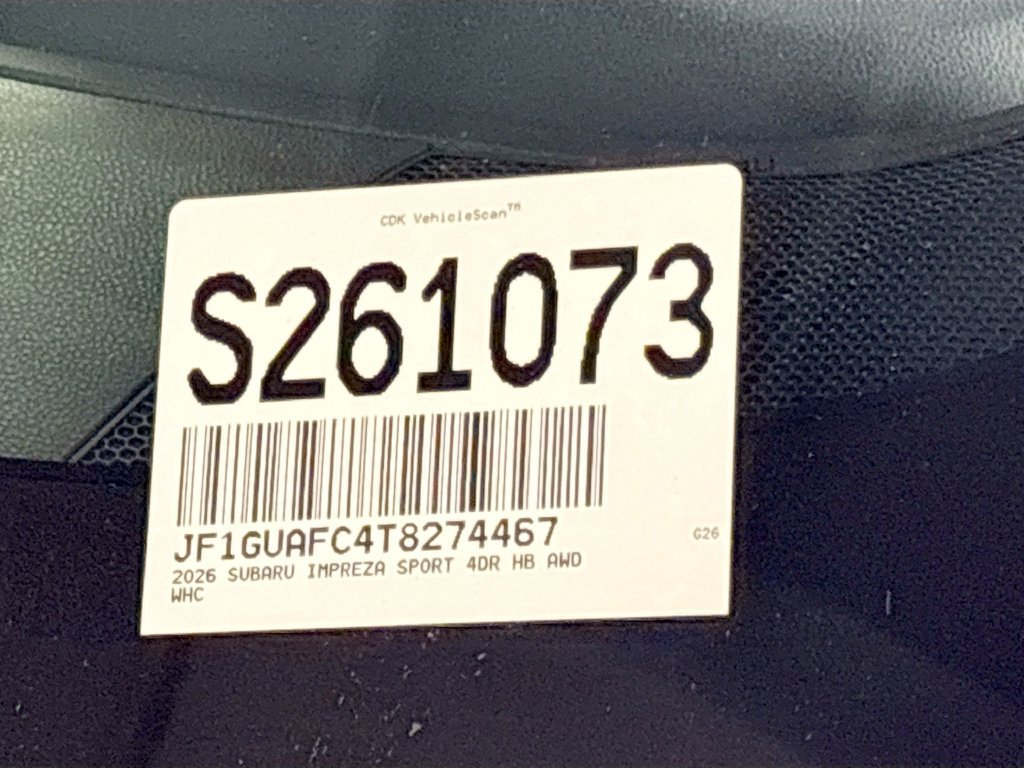 New 2026 Subaru Impreza 2.0i Sport AWD/4WD image 25