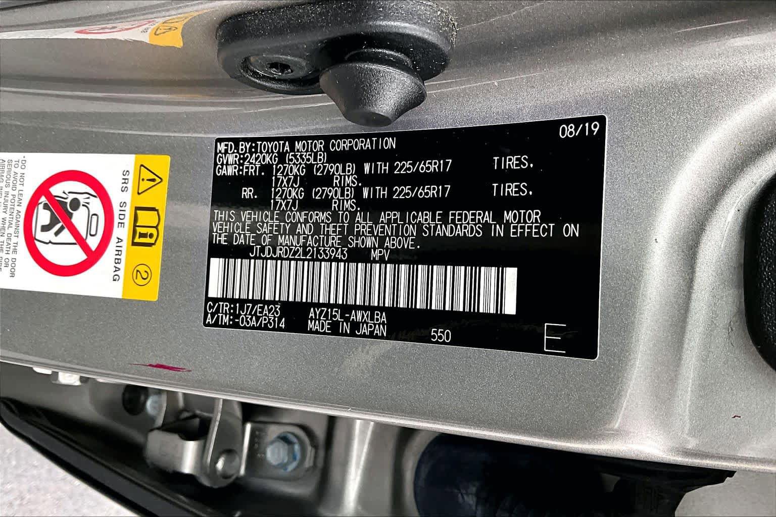 Used 2020 Lexus NX 300h AWD w/ Comfort Package image 37