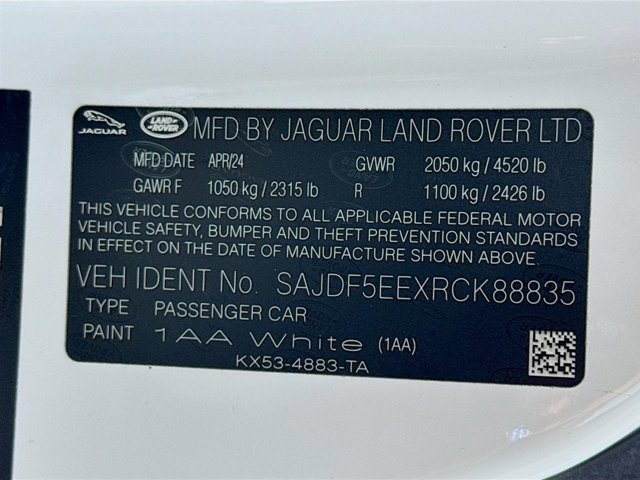 New 2024 Jaguar F-TYPE R-Dynamic RWD image 27