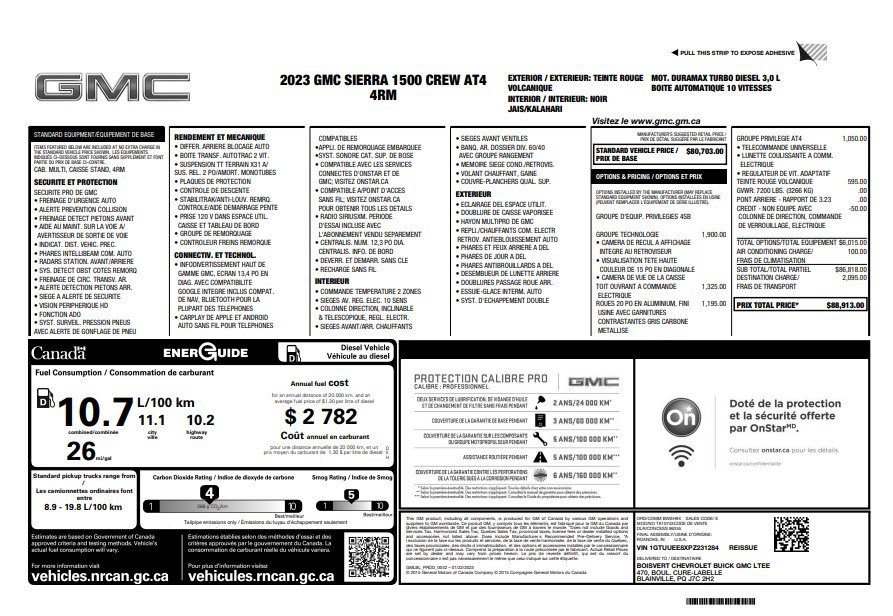 Certified 2023 GMC Sierra 1500 AT4 w/ Technology Package AWD/4WD image 34