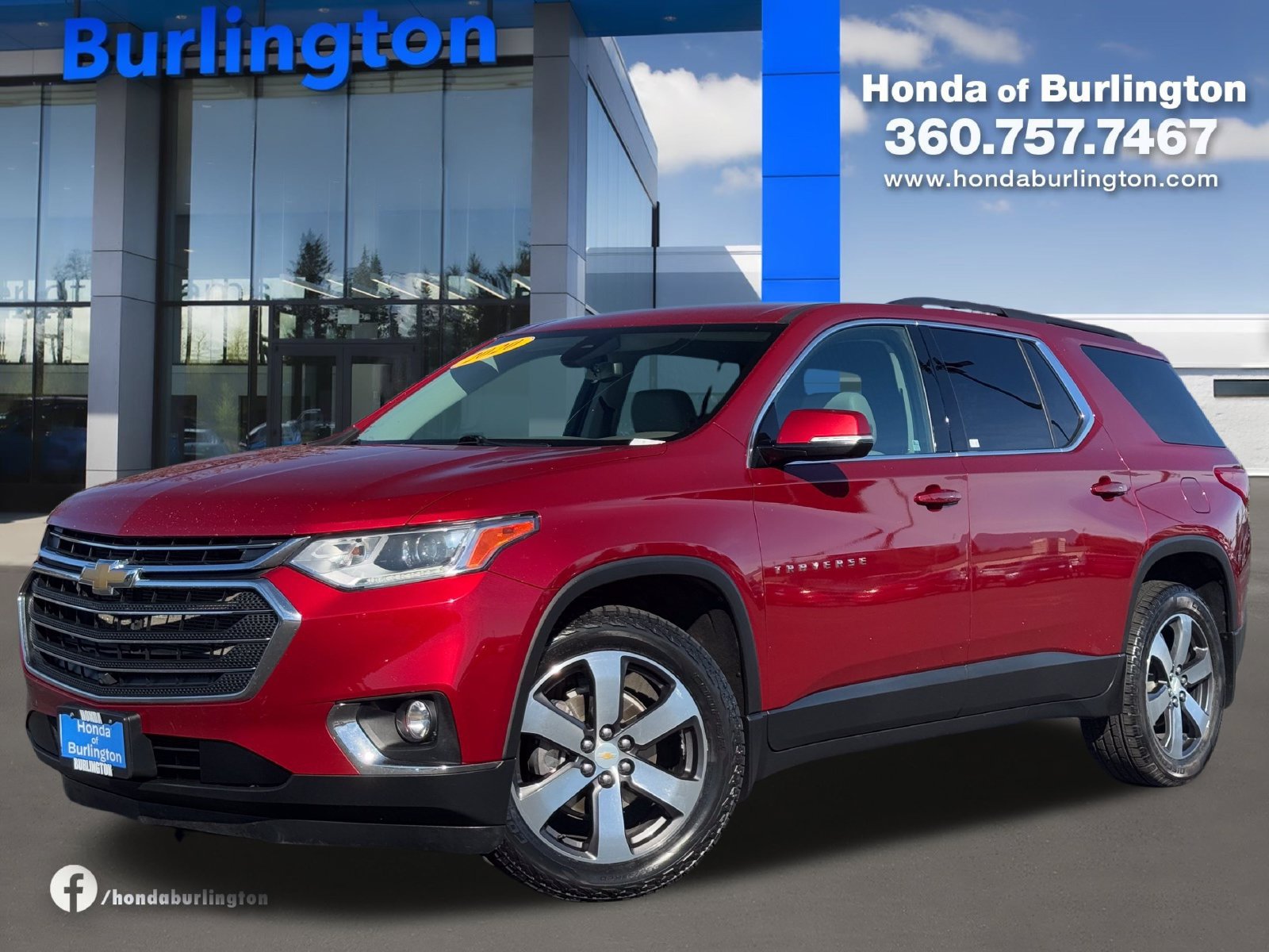 Used 2020 Chevrolet Traverse LT w/ LT Premium Package AWD/4WD image 1