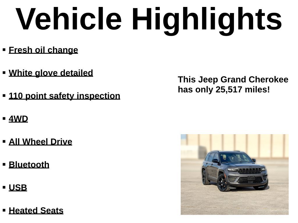 Used 2023 Jeep Grand Cherokee Altitude AWD/4WD image 31