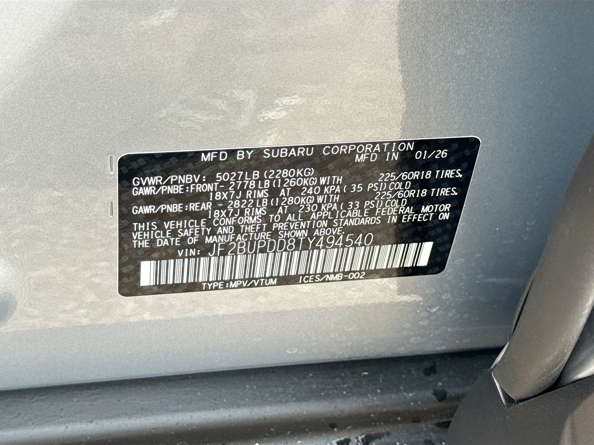 New 2026 Subaru Outback Limited image 42