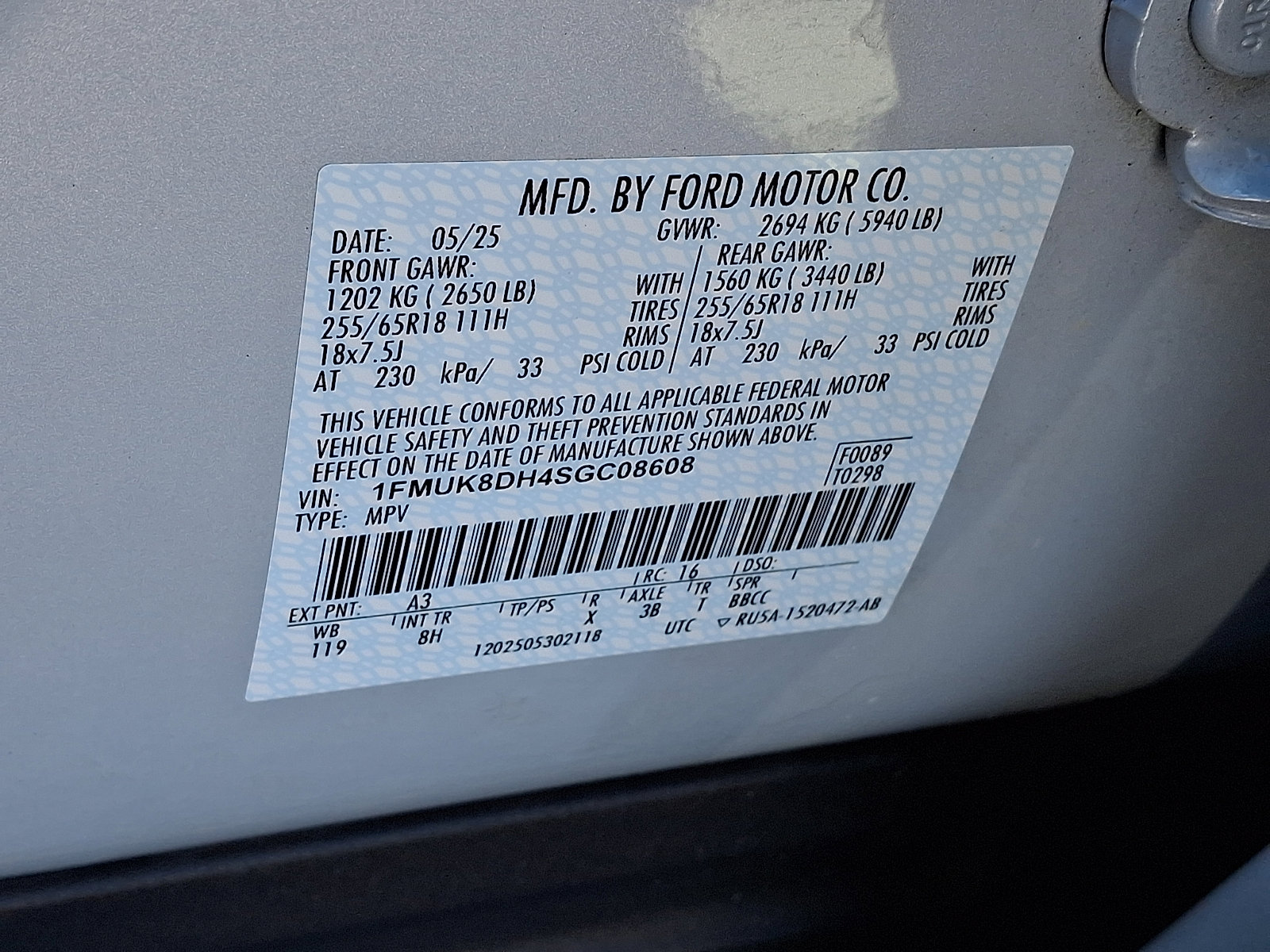 Certified 2025 Ford Explorer Active AWD/4WD image 29