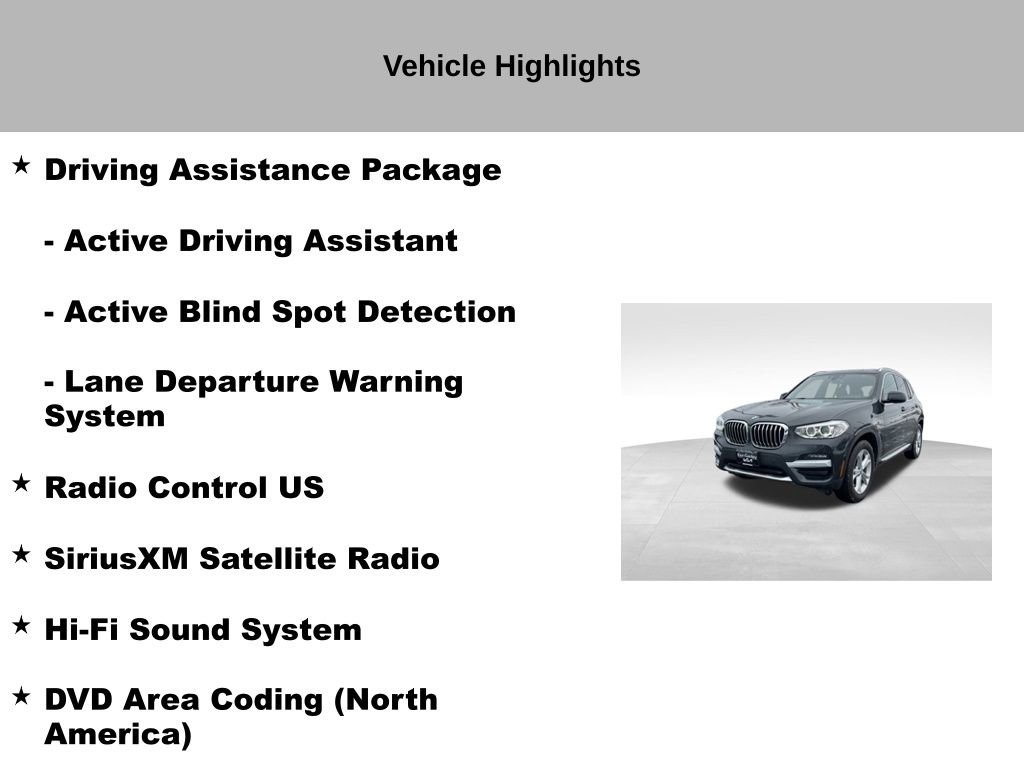 Used 2020 BMW X3 xDrive30i w/ Convenience Package image 27