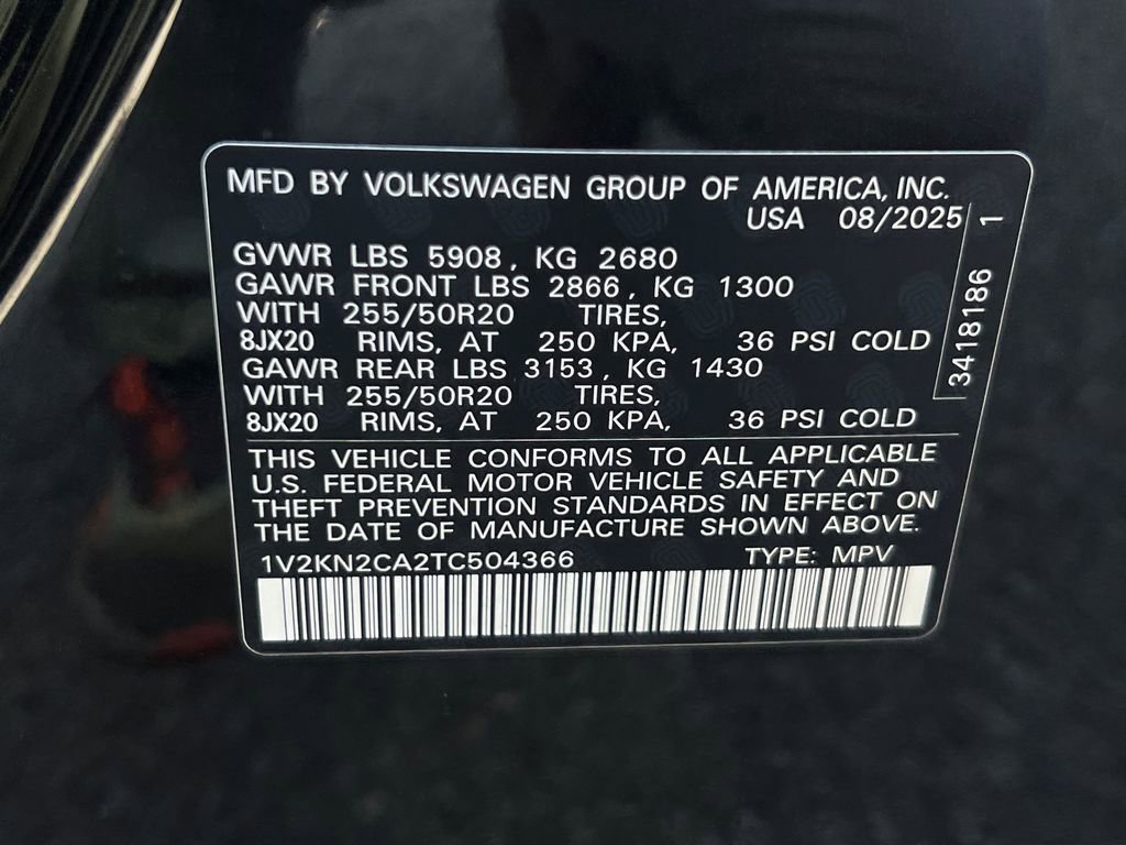 New 2026 Volkswagen Atlas SE image 32