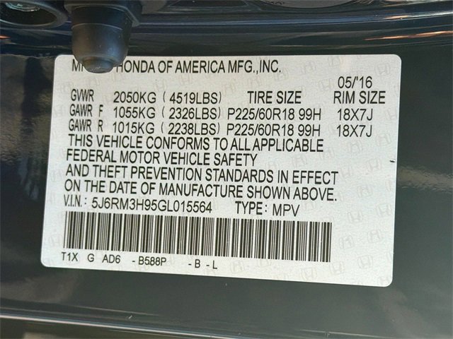 Used 2016 Honda CR-V Touring image 42