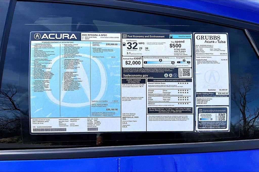 Used 2025 Acura Integra A-Spec image 41