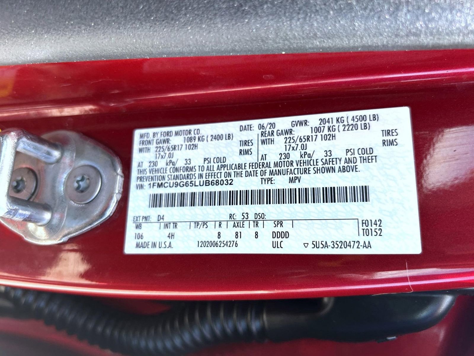 Used 2020 Ford Escape SE AWD/4WD image 25