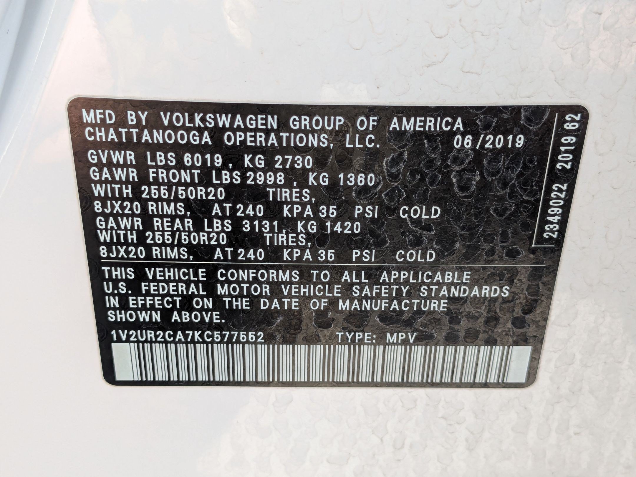 Used 2019 Volkswagen Atlas SE AWD/4WD image 33