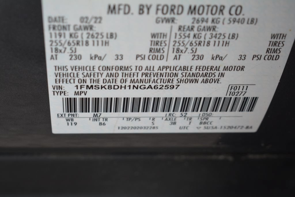 Used 2022 Ford Explorer XLT AWD/4WD image 28
