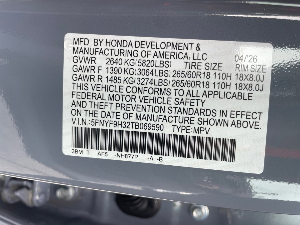 New 2026 Honda Passport RTL image 35