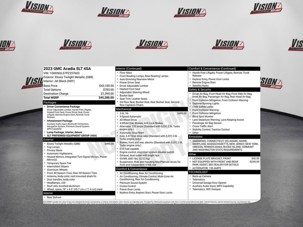 Used 2023 GMC Acadia SLT image 45