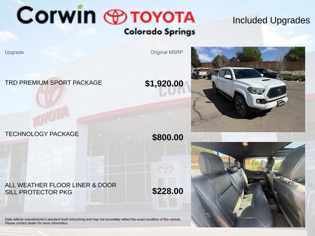 Used 2018 Toyota Tacoma TRD Sport w/ TRD Premium Sport Package AWD/4WD image 8